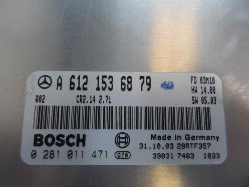 CENTRALITA MOTOR UCE MERCEDES BENZ CLASE CLK 2.7 CLK 270 CDI MT 170CV