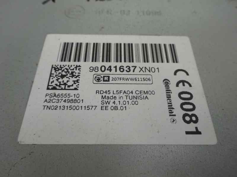 SISTEMA AUDIO RADIO CD PEUGEOT 308 1.6 HDI MT 114CV