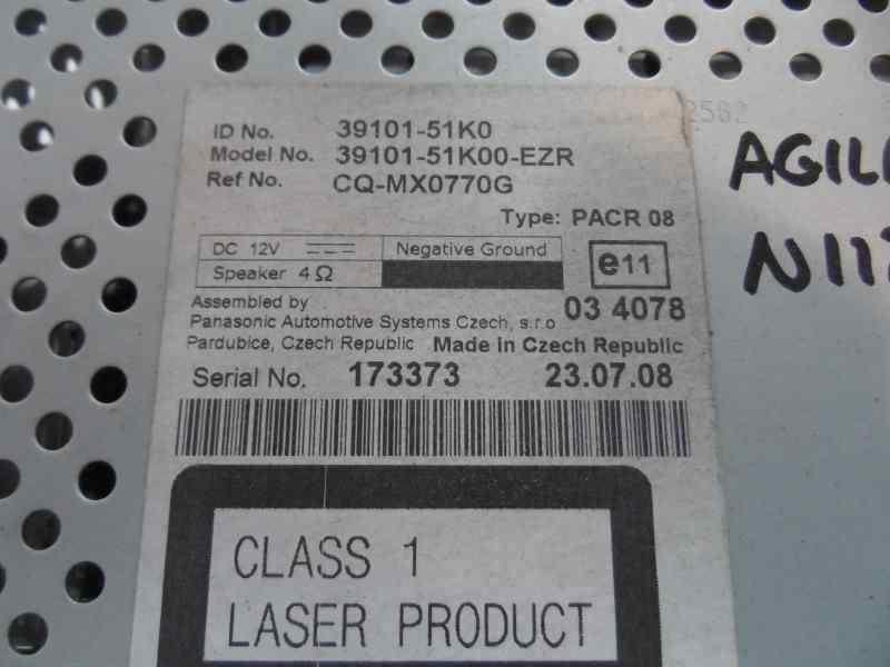 SISTEMA AUDIO RADIO CD OPEL AGILA 1.3 CDTI MT 75CV