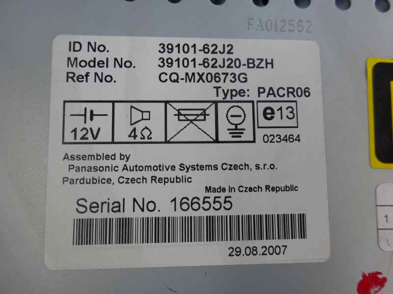 SISTEMA AUDIO RADIO CD SUZUKI SWIFT 1.3 MT 67CV