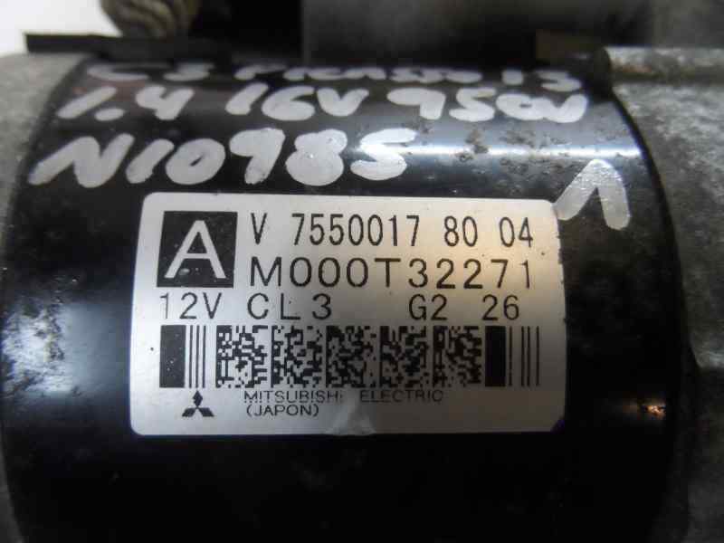 MOTOR ARRANQUE CITROEN C3 PICASSO 1.4 MT 95CV | 70KW