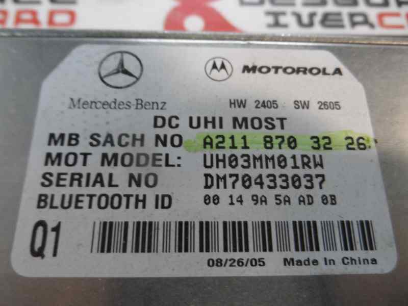 MODULO ELECTRONICO MERCEDES BENZ CLASE CLK 2005 3.0 CLK 320 CDI AT 224CV