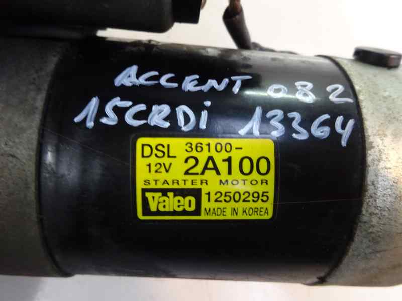 MOTOR ARRANQUE HYUNDAI ACCENT 2008 1.5 CRDI MT 110CV | 81KW