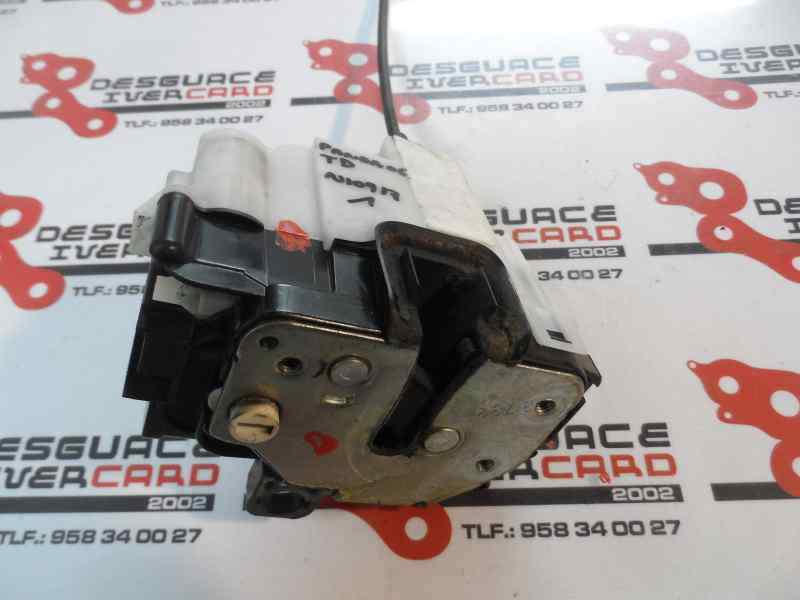 CERRADURA PUERTA TRASERA DERECHA FIAT PANDA 1.3 MULTIJET JTD 165CV