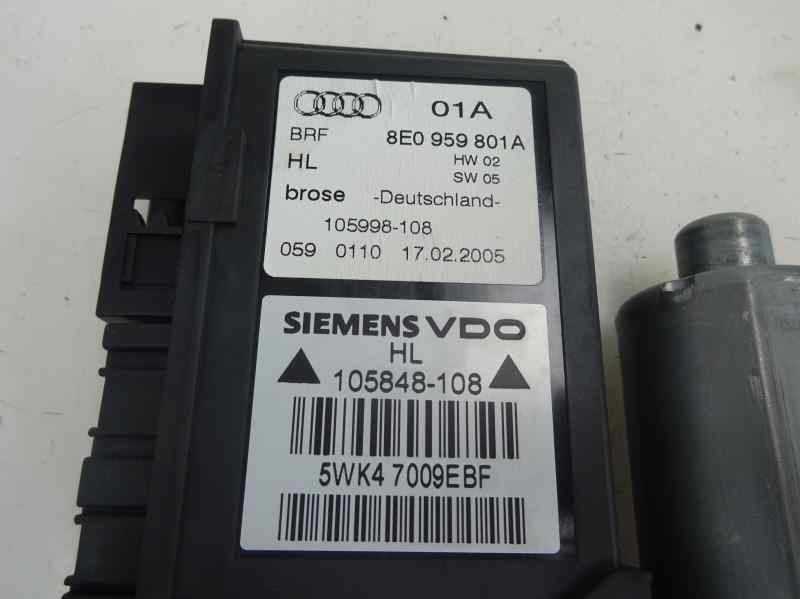 MOTOR ELEVALUNAS TRASERO IZQUIERDO AUDI A4 2.0 TDI MT 140CV | 103KW