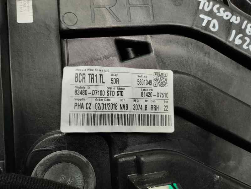 ELEVALUNAS TRASERO DERECHO HYUNDAI TUCSON 1.7 MT 115CV