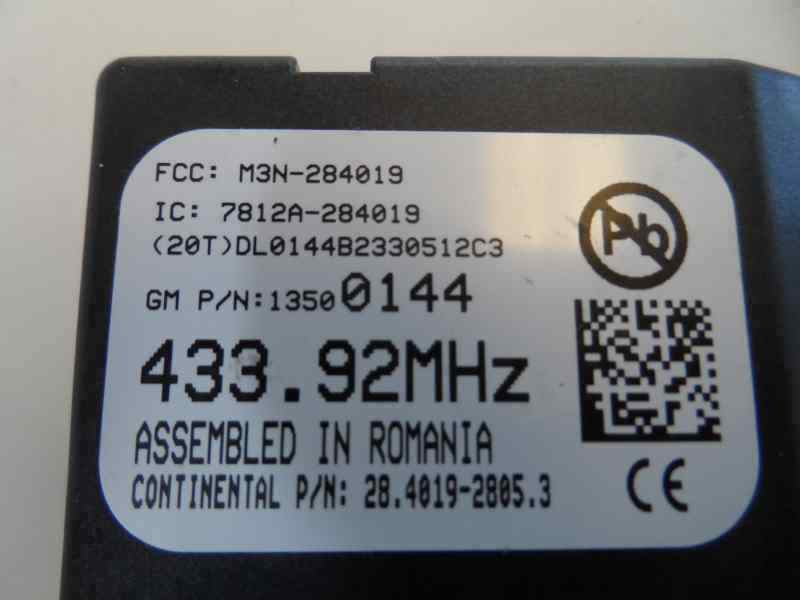 MODULO ELECTRONICO OPEL ASTRA 1.7 CDTI MT 110CV
