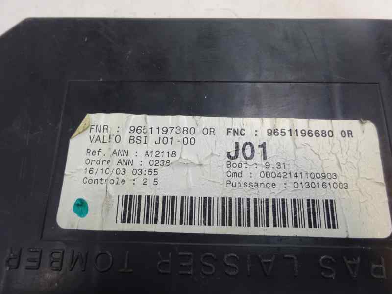 CAJA RELES FUSIBLES CITROEN C5 2.0 HDI MT 109CV