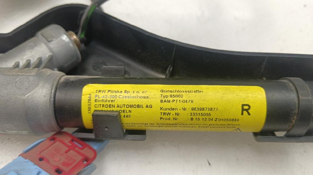 ANCLAJE CINTURON DELANTERO DERECHO CITROEN C3 1.4 HDI MT 70CV