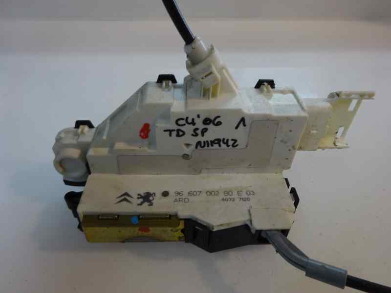 CERRADURA PUERTA TRASERA DERECHA CITROEN C4 2006 1.6 HDI MT 90CV