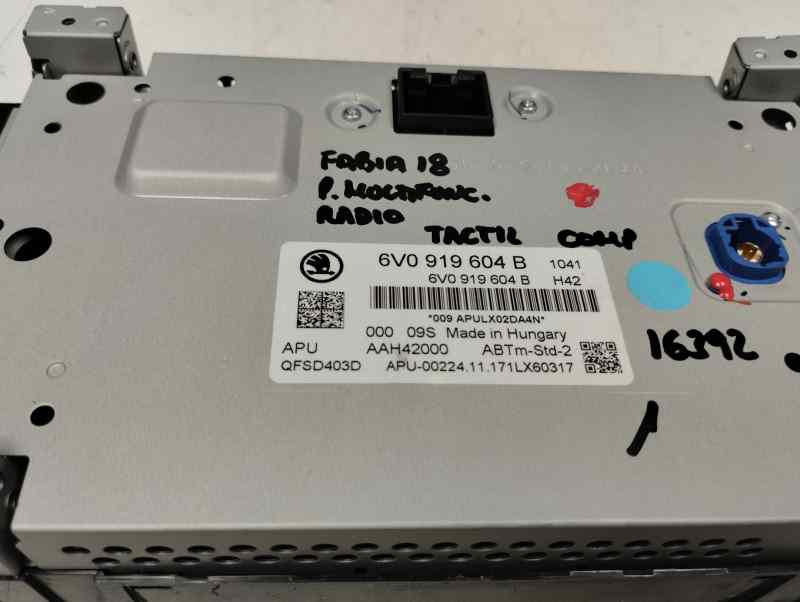 SISTEMA AUDIO RADIO CD SKODA FABIA 1.0 MT 75CV