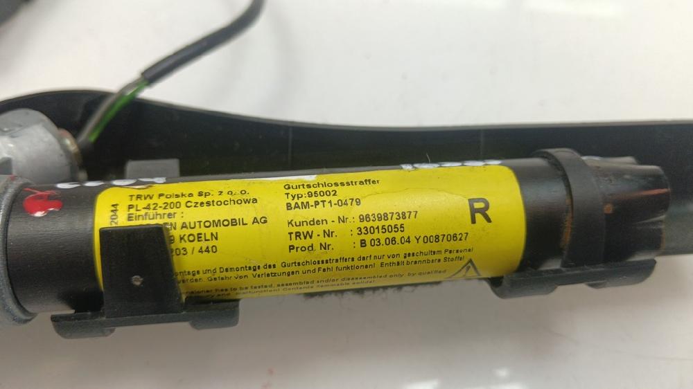 ANCLAJE CINTURON DELANTERO DERECHO CITROEN C2 1.4 HDI MT 70CV