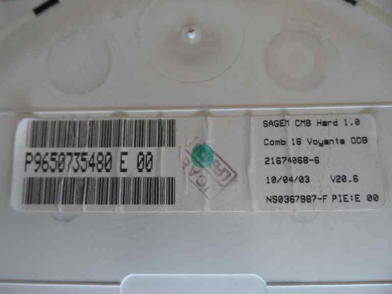 CUADRO INSTRUMENTOS CITROEN C3 2003 1.6 HDI VTR MT 109CV