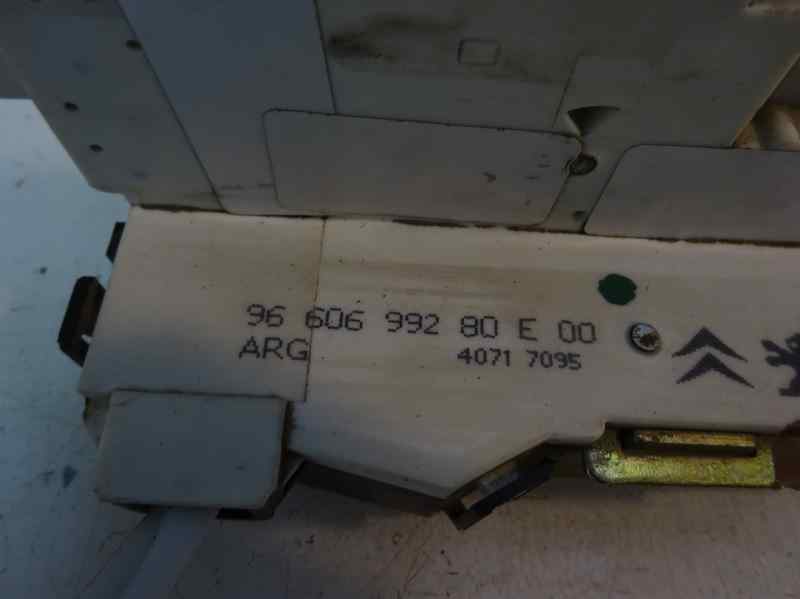 CERRADURA PUERTA TRASERA IZQUIERDA PEUGEOT 407 1.6 HDI MT 109CV