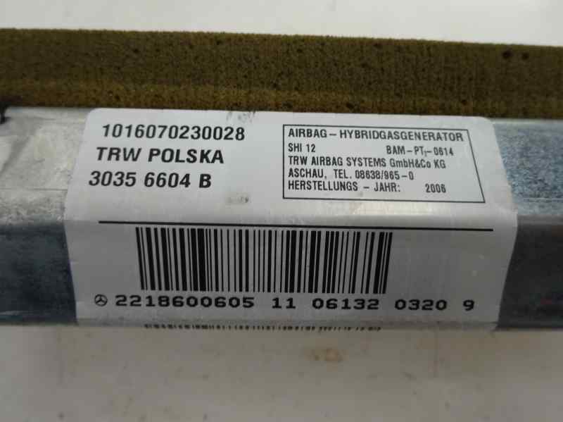 AIRBAG LATERAL TRASERO DERECHO MERCEDES BENZ CLASE S 2006 3.0 S 320 CDI 7G-TRONIC 4MATIC LWB 235CV