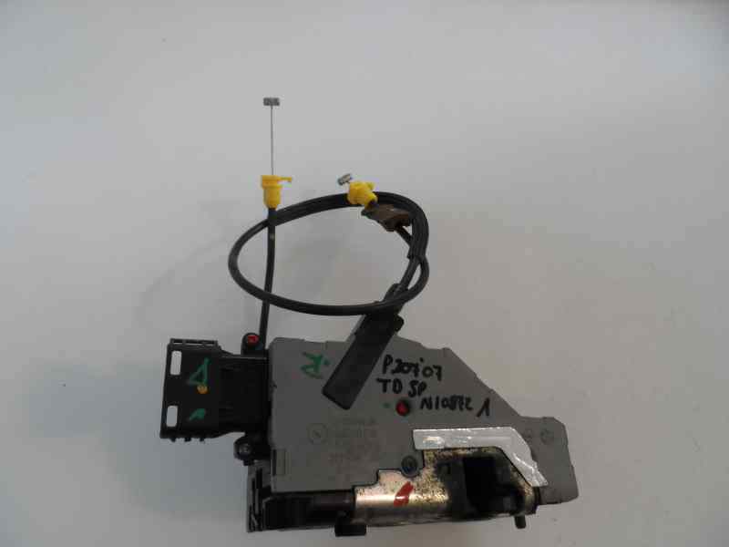 CERRADURA PUERTA TRASERA DERECHA PEUGEOT 207 1.6 HDI MT 90CV