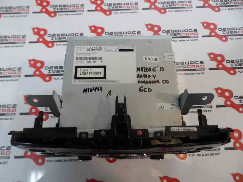 SISTEMA AUDIO RADIO CD MAZDA 6 2.2 MZR-CD MT 129CV