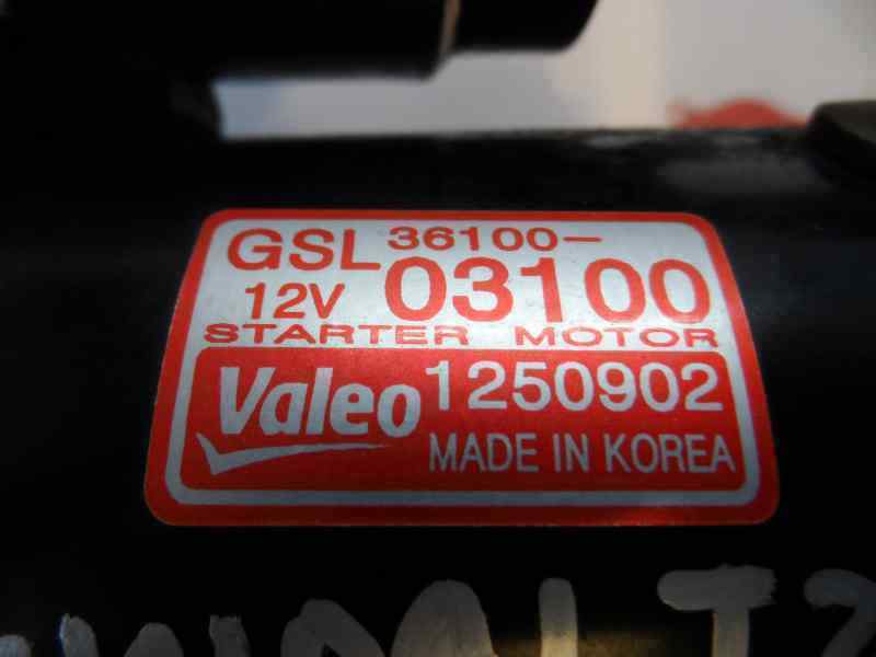 MOTOR ARRANQUE HYUNDAI I20 1.2 MT 78CV