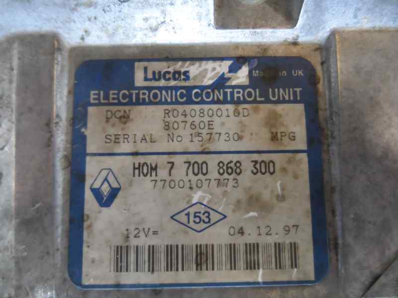 CENTRALITA MOTOR UCE RENAULT KANGOO 1.9 MT 55CV | 40KW