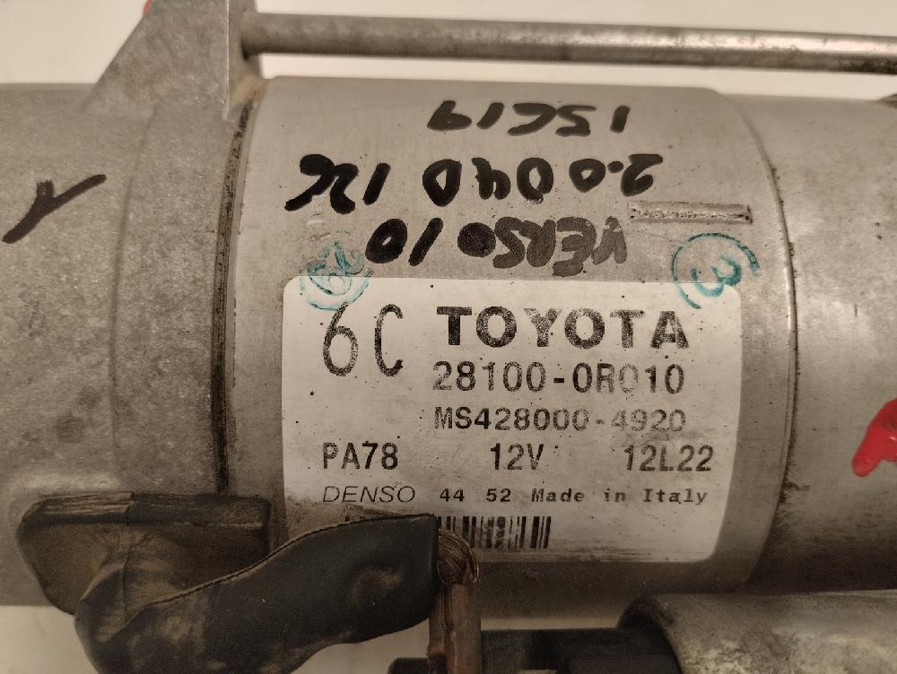 MOTOR ARRANQUE TOYOTA VERSO 2010 2.0 D-4D MT 128CV