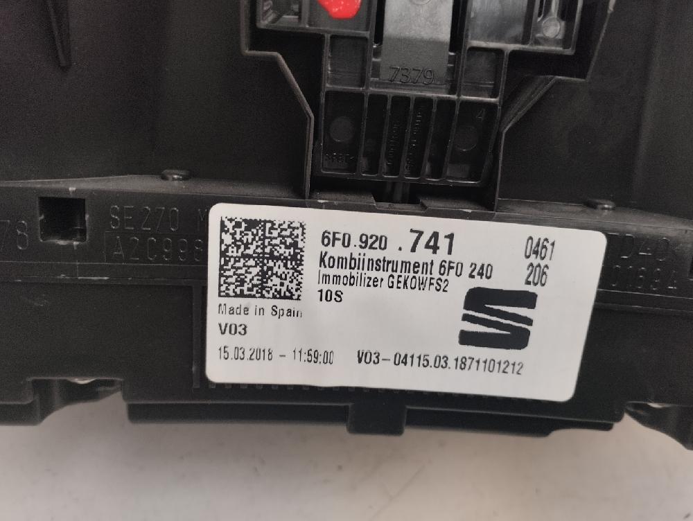 CUADRO INSTRUMENTOS SEAT ARONA 1.6 MT 95CV | 70KW