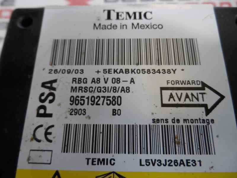 CENTRALITA AIRBAG CITROEN C3 1.4 HDI MT 70CV