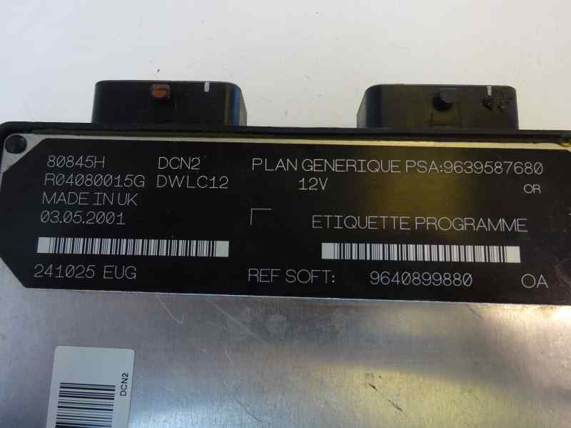 CENTRALITA MOTOR UCE PEUGEOT 206 1.9 D MT 70CV