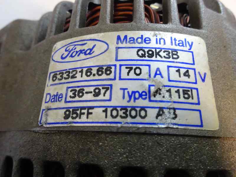 ALTERNADOR FORD ESCORT 1.8 D MT 60CV | 44KW