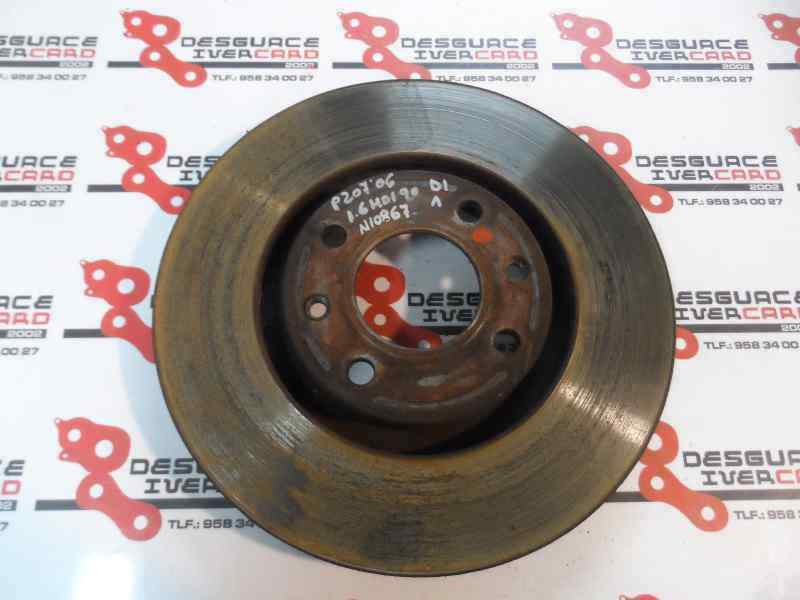 DISCO FRENO DELANTERO PEUGEOT 207 1.6 HDI MT 90CV