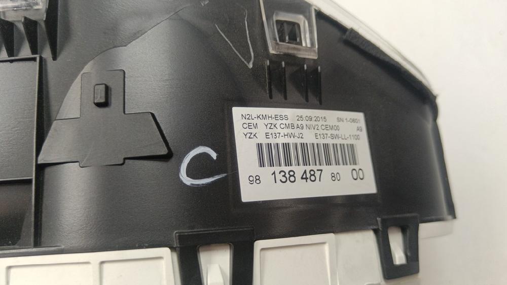 CUADRO INSTRUMENTOS PEUGEOT 208 1.2 VTI ETG 82CV