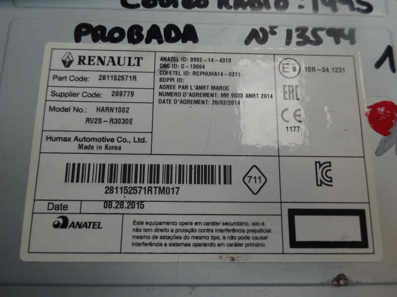 SISTEMA AUDIO RADIO CD RENAULT CLIO 1.5 DCI MT 90CV
