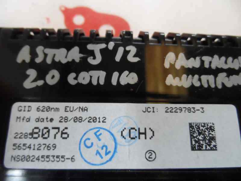PANTALLA MULTIFUNCION OPEL ASTRA 2.0 CDTI MT 165CV
