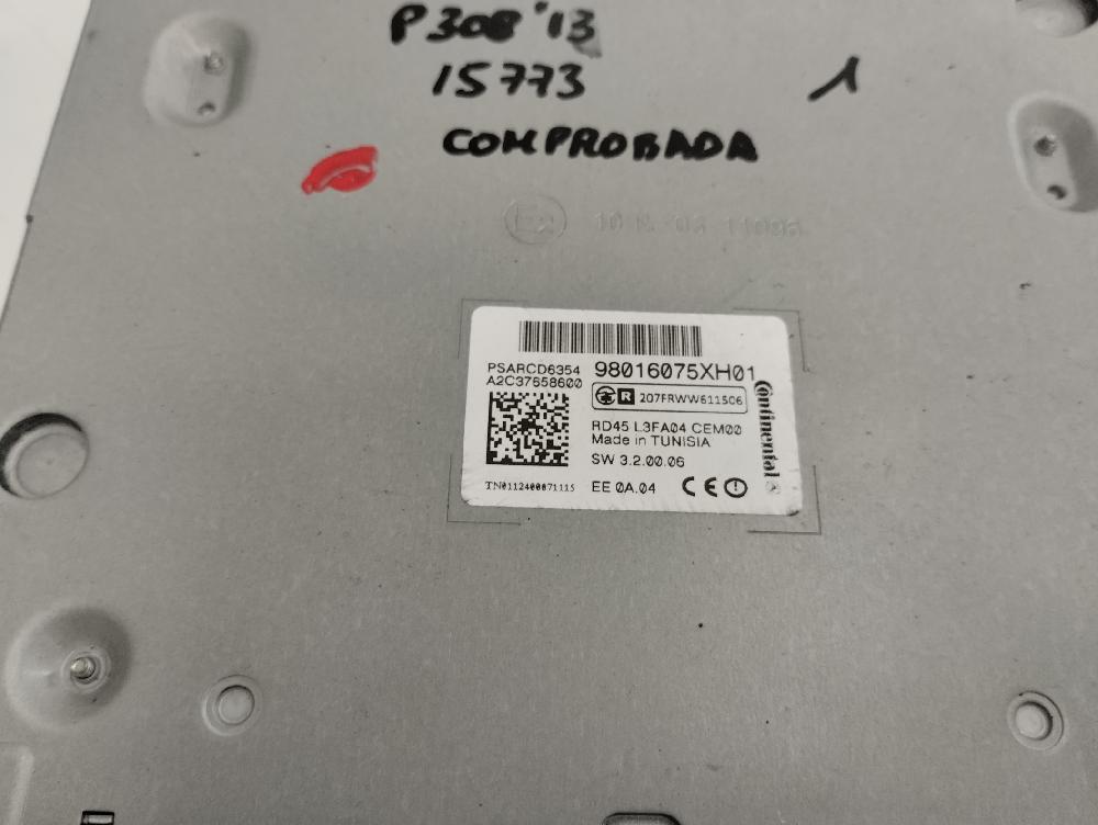 SISTEMA AUDIO RADIO CD PEUGEOT 308 1.6 HDI MT 112CV