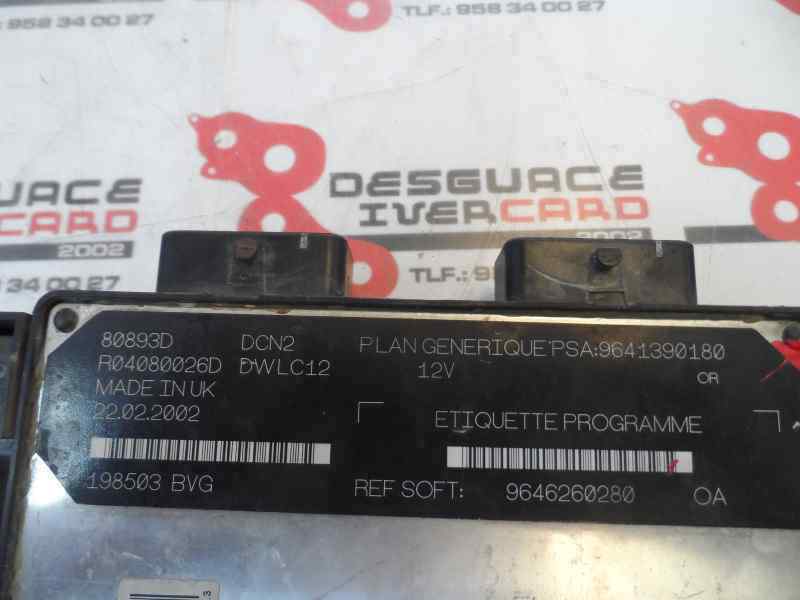 CENTRALITA MOTOR UCE PEUGEOT PARTNER 1.9 MT 69CV | 51KW