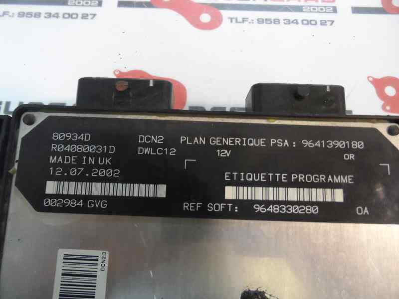 CENTRALITA MOTOR UCE CITROEN XSARA 1.9 D MT 71CV