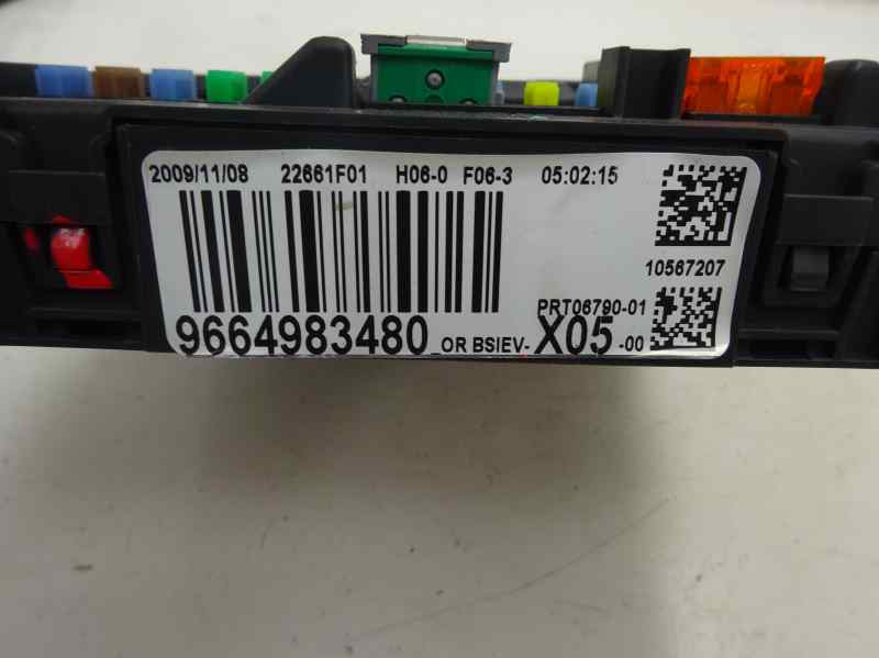 CAJA RELES FUSIBLES CITROEN C3 PICASSO 1.4 MT 95CV | 70KW