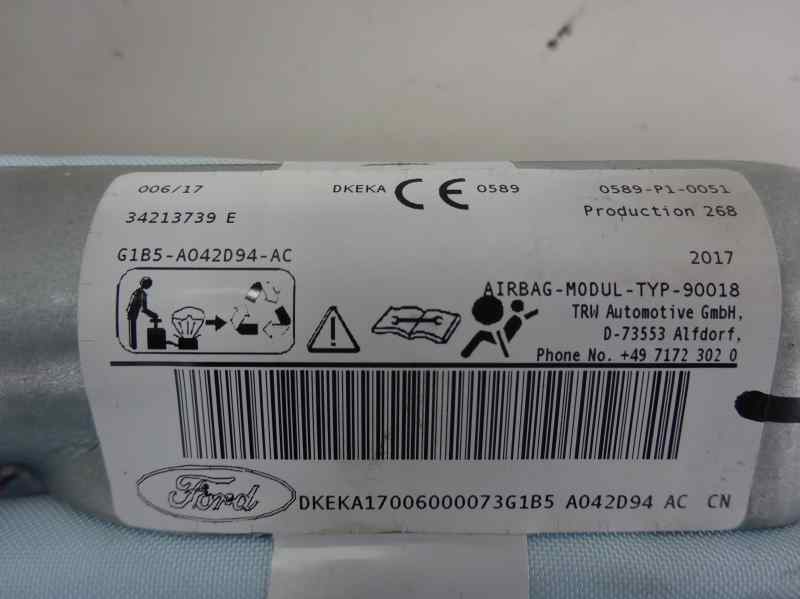 AIRBAG CORTINA DELANTERO DERECHO FORD KA 1.2 MT 85CV | 63KW