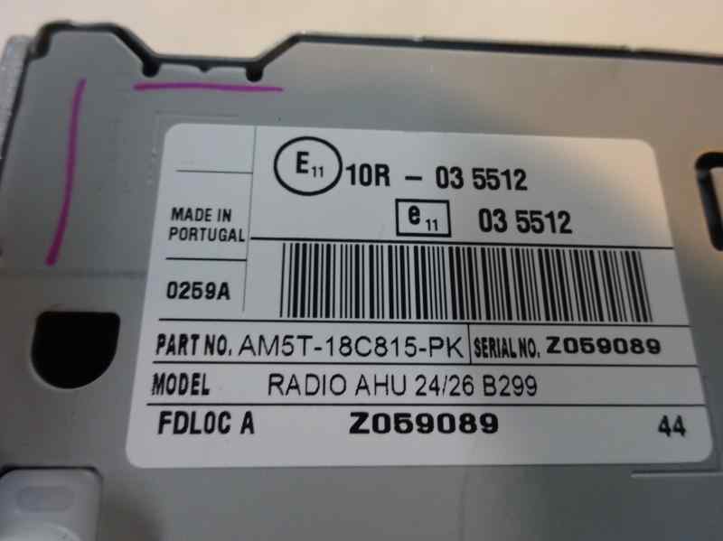 SISTEMA AUDIO RADIO CD FORD FIESTA 1.5 TDCI MT 75CV | 55KW