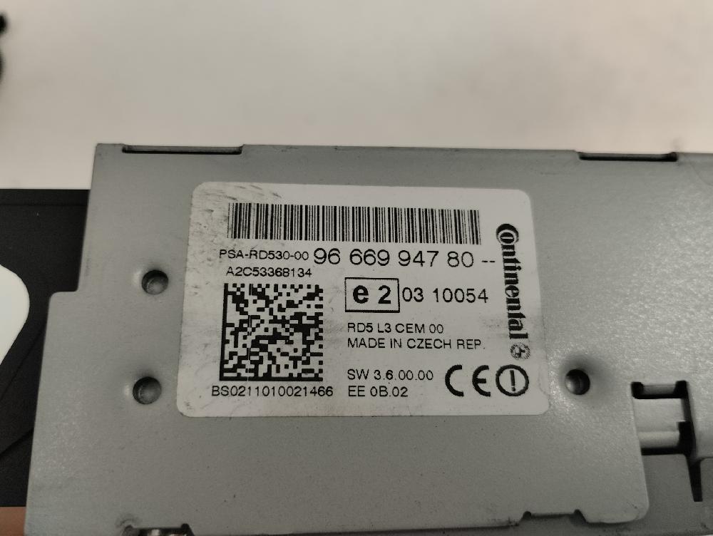 SISTEMA AUDIO RADIO CD CITROEN C4 2011 1.6 90CV HDI FAP