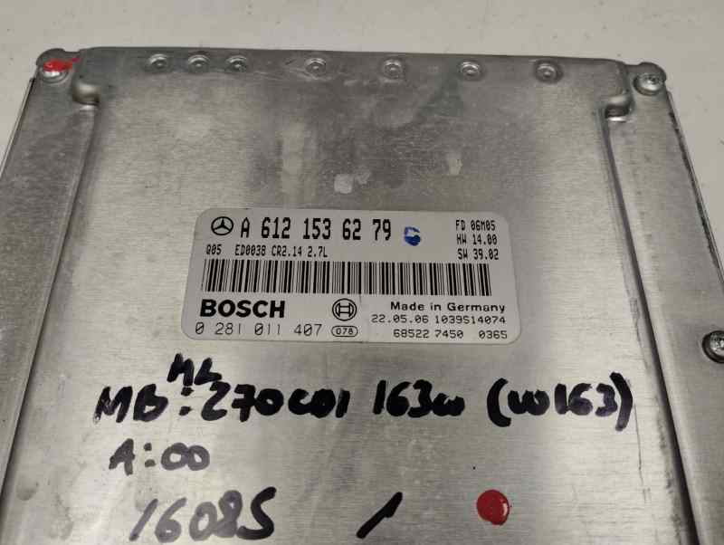 CENTRALITA MOTOR UCE MERCEDES BENZ CLASE M 2.7 ML 270 CDI MT 163CV
