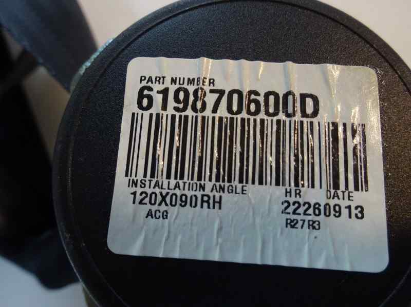 CINTURON SEGURIDAD TRASERO DERECHO NISSAN JUKE 1.5 DCI MT 110CV