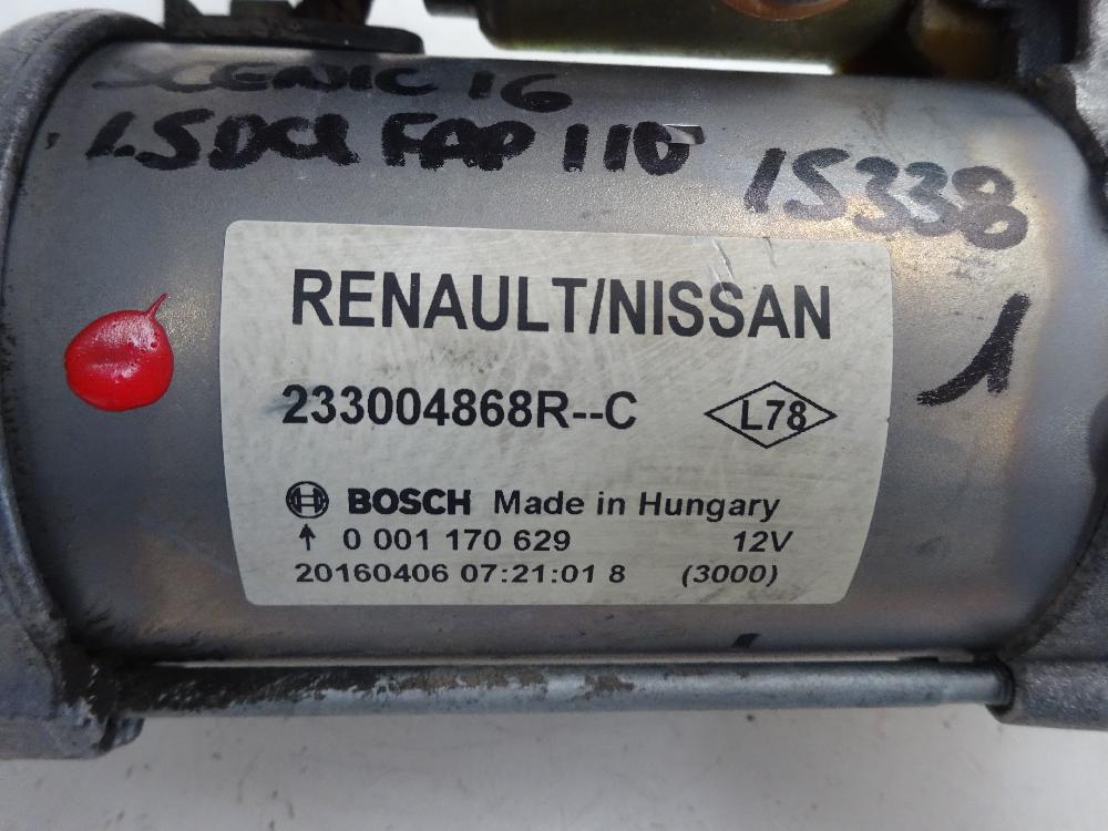 MOTOR ARRANQUE RENAULT SCENIC 1.5 DCI MT 5 PLAZAS 110CV