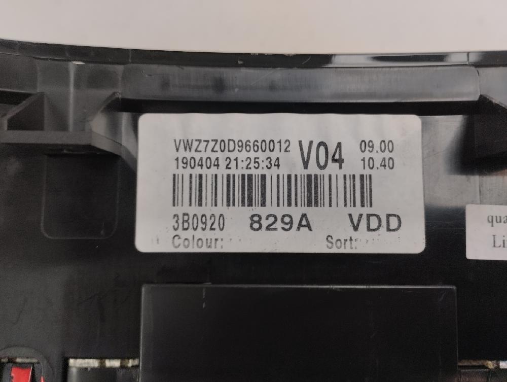 CUADRO INSTRUMENTOS VOLKSWAGEN PASSAT 1.9 TDI 6MT 130CV