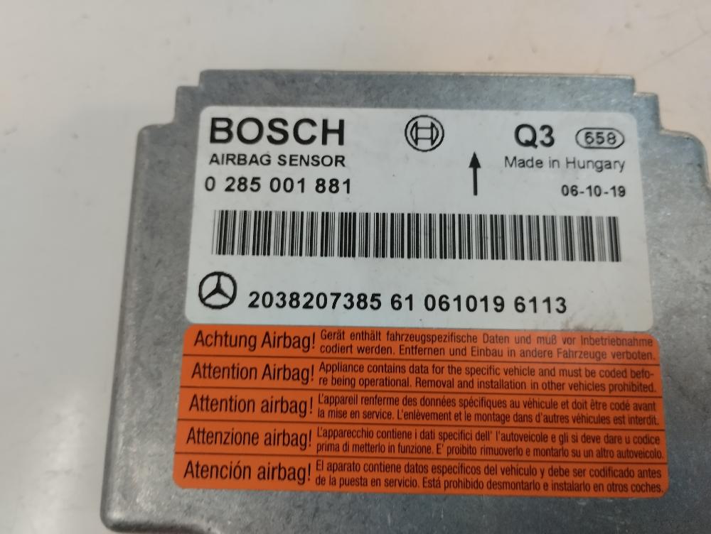 CENTRALITA AIRBAG MERCEDES BENZ CLASE C 2007 1.8 C 180 KOMPRESSOR MT 143CV