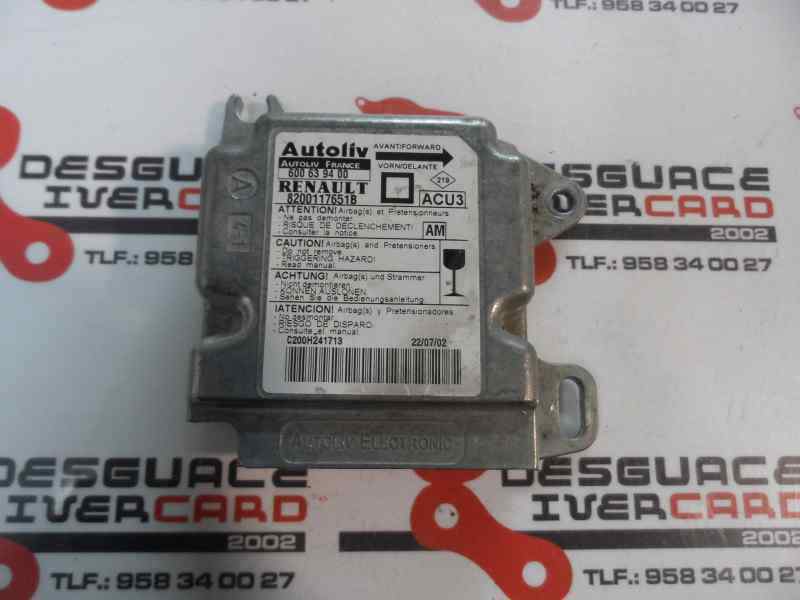 CENTRALITA AIRBAG RENAULT MEGANE 2002 1.9 DCI MT 102CV | 74KW