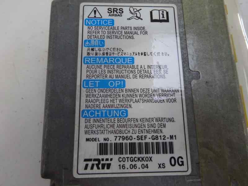 CENTRALITA AIRBAG HONDA ACCORD 2.2 TDI MT 140CV