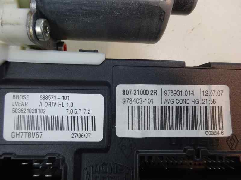 MOTOR ELEVALUNAS DELANTERO IZQUIERDO RENAULT LAGUNA 1.5 DCI MT 110CV