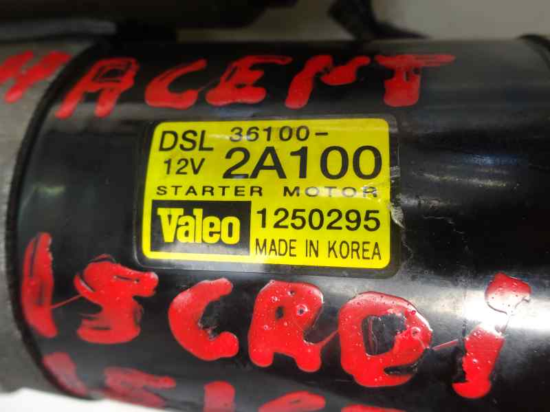 MOTOR ARRANQUE HYUNDAI ACCENT 1.5 CRDI MT 110CV | 81KW