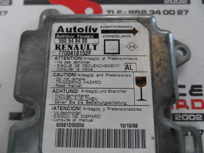 CENTRALITA AIRBAG RENAULT MEGANE 1998 1.9 DTI MT 98CV | 72KW