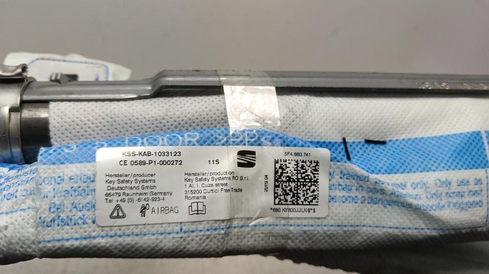 AIRBAG CORTINA DELANTERO IZQUIERDO SEAT LEON 1.6 115CV TRANSMISION AUTOMATICA, DIESEL